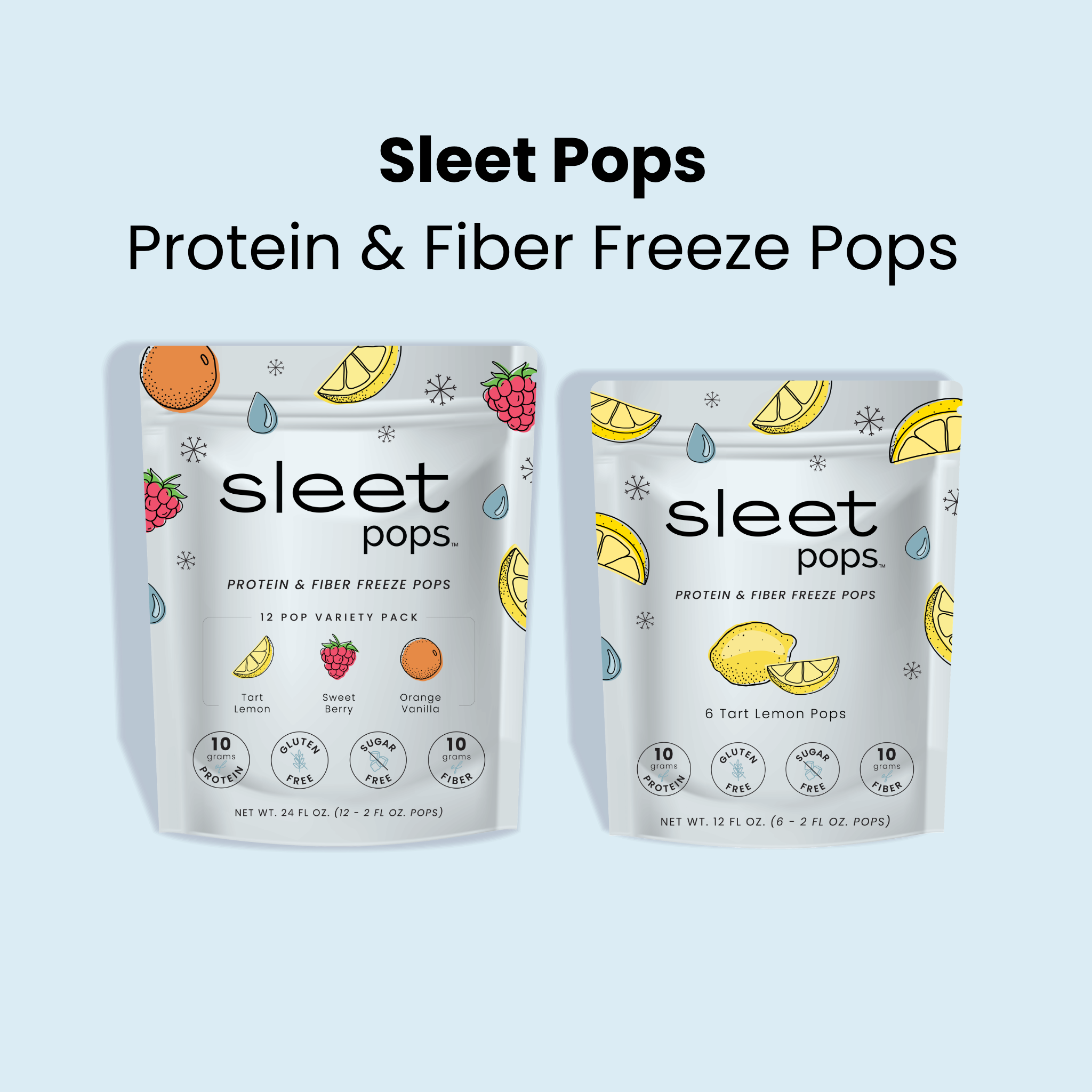 Lemon Sleet Pops 