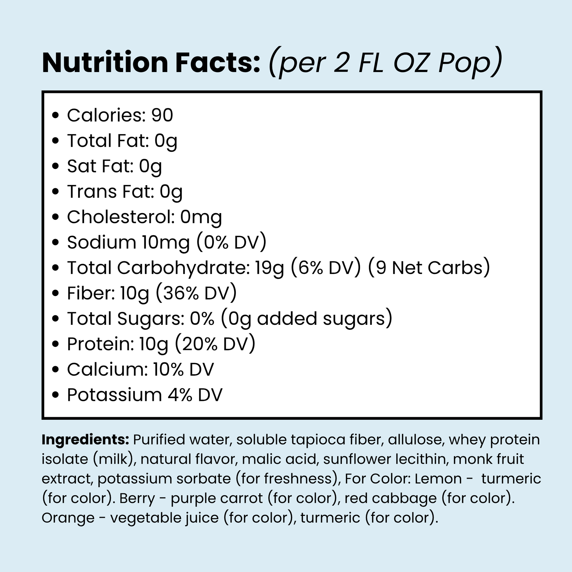 Sleet Pops Variety Pack | Protein & Fiber Freeze Pops | 12 Pack