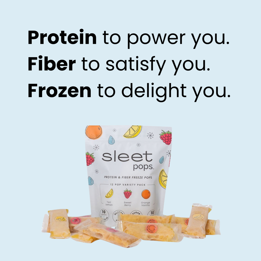 Sleet Pops Variety Pack | Protein & Fiber Freeze Pops | 12 Pack