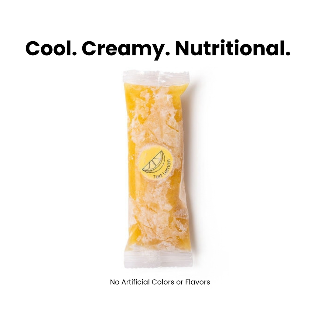 Sleet Pops Tart Lemon | Protein & Fiber Freeze Pops | 6 Pack