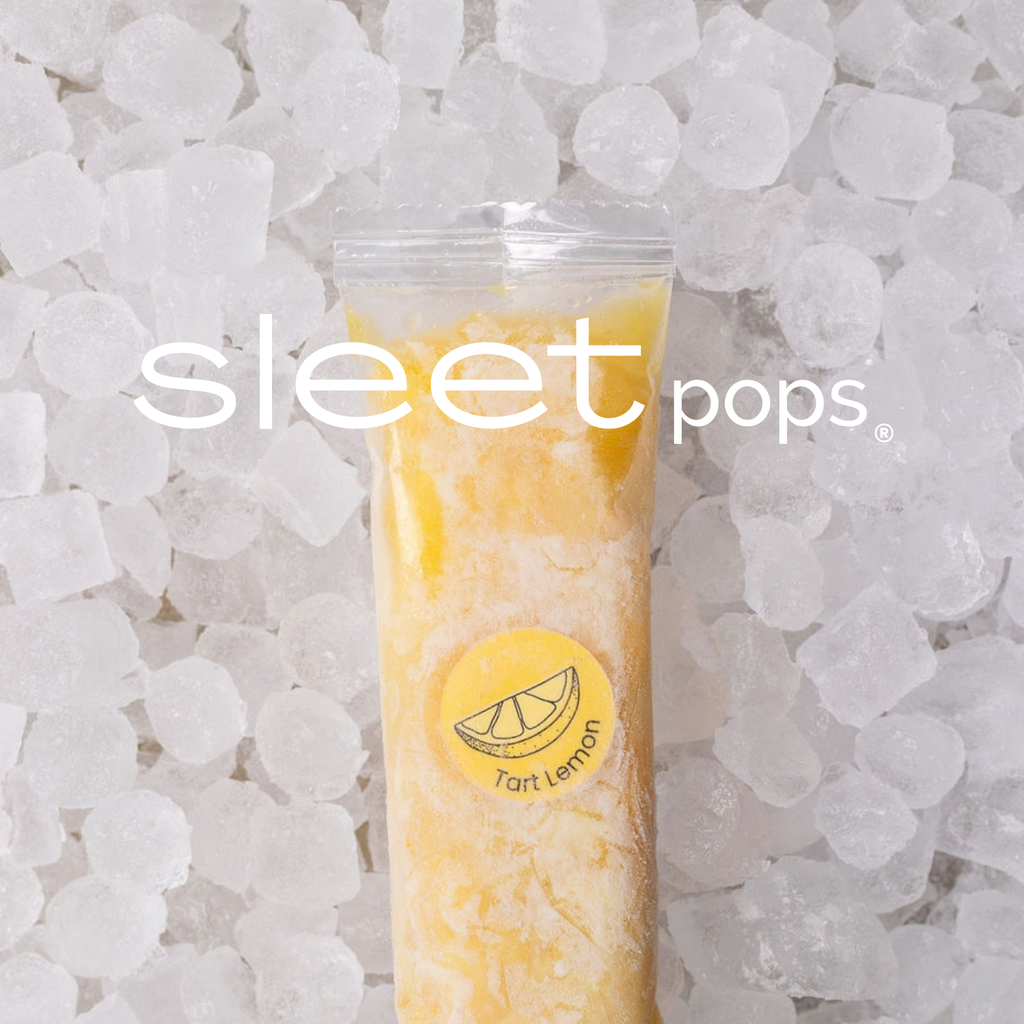 Sleet Pops Tart Lemon | Protein & Fiber Freeze Pops | 6 Pack