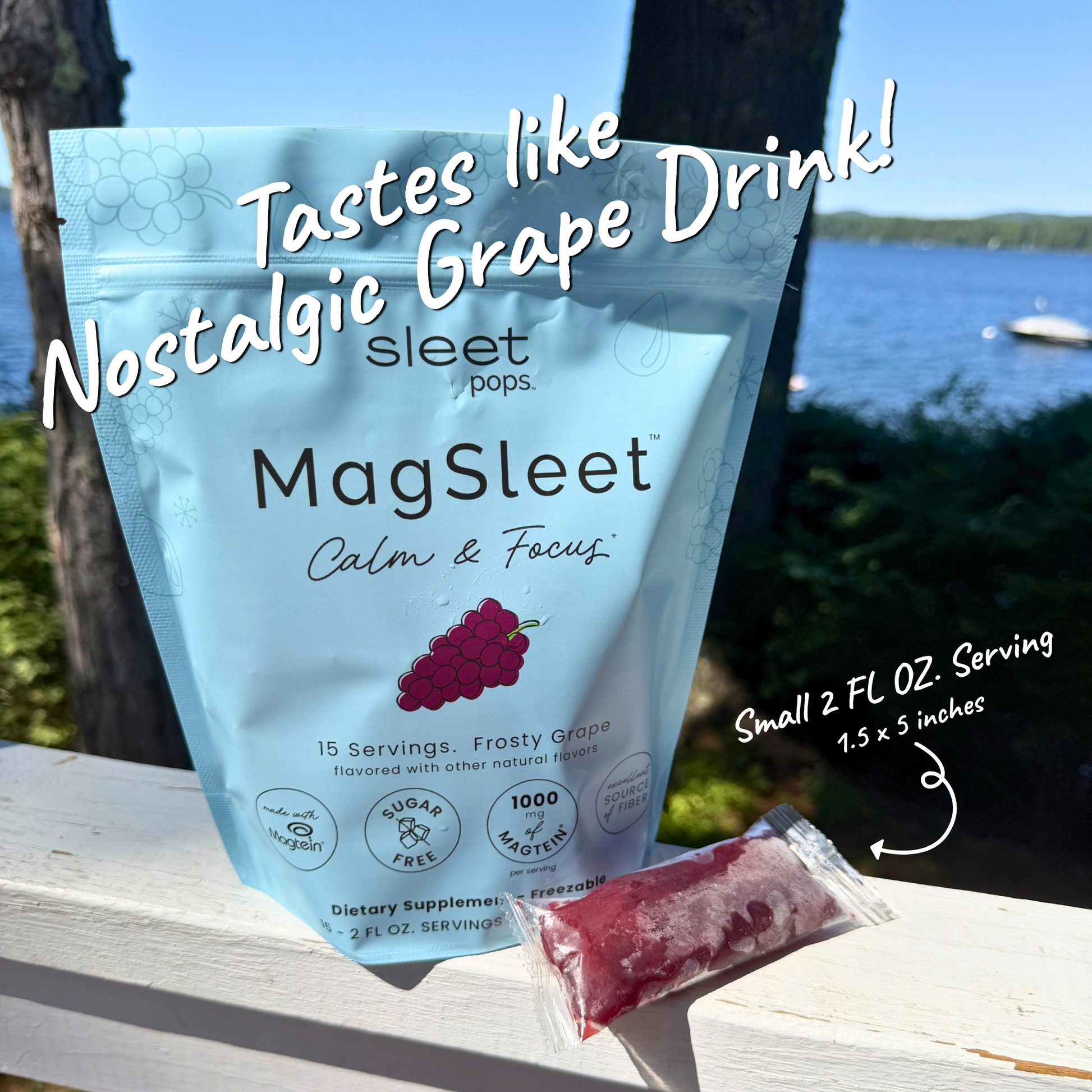 MagSleet | Frosty Grape | Magnesium Calm & Focus* | 15 Pack