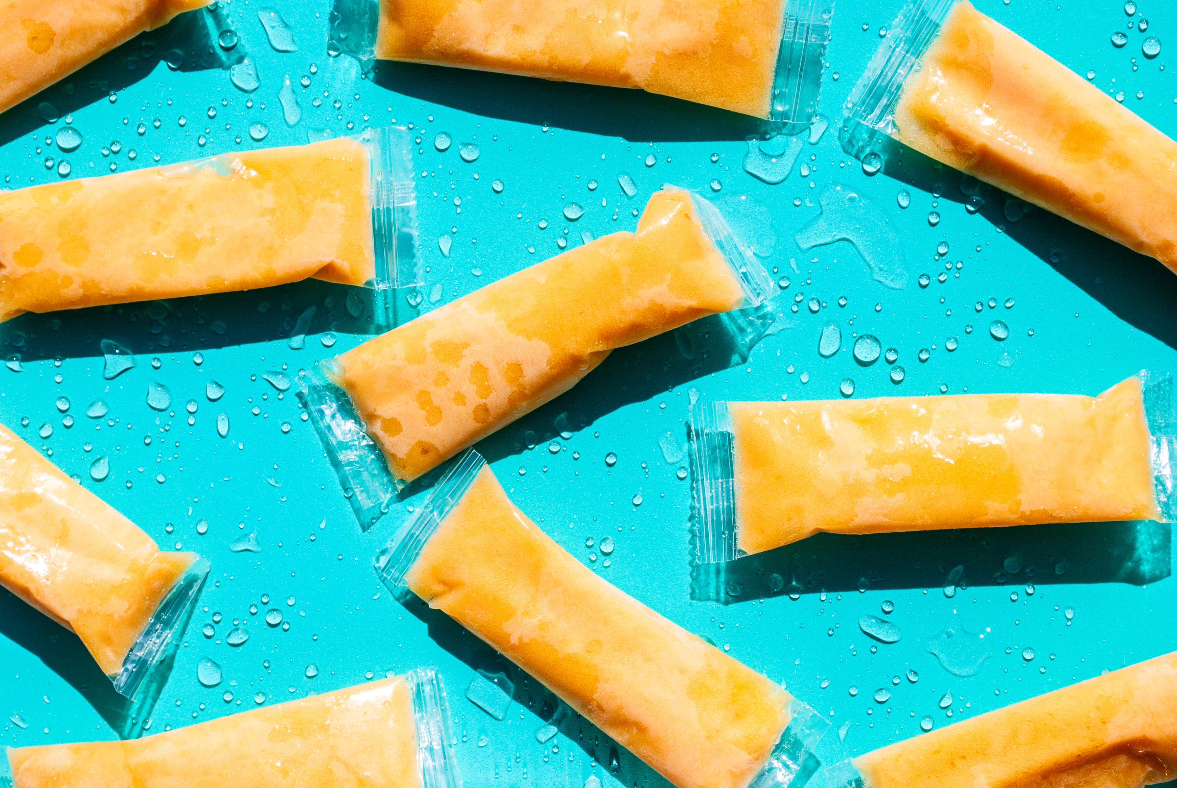 Orange Sleet Pops 