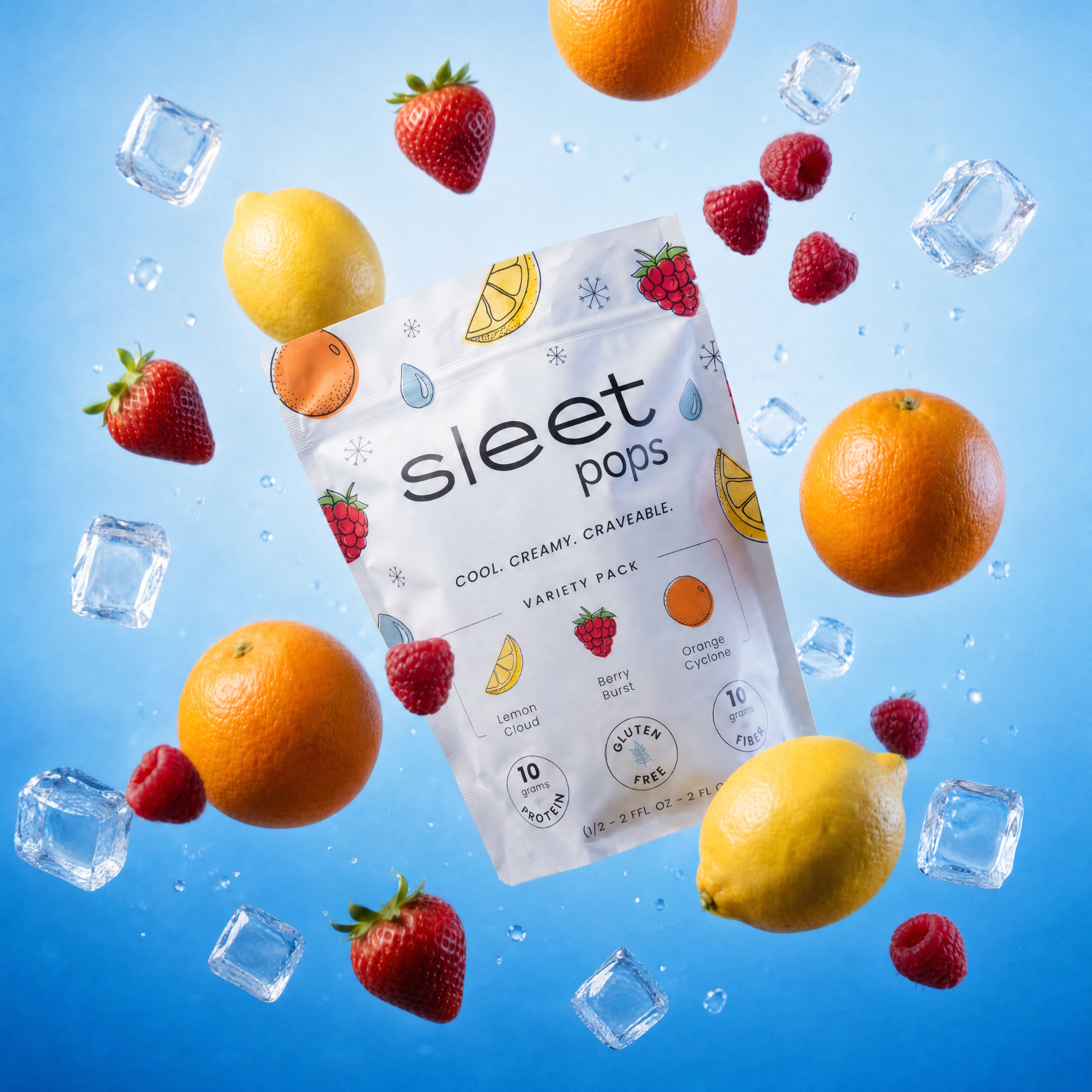 Sleet Pops with Fruit and Ice 